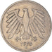 Moneta, Niemcy - RFN, 5 Mark, 1975, Karlsruhe, AU(50-53), Miedź-Nikiel