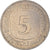 Coin, GERMANY - FEDERAL REPUBLIC, 5 Mark, 1975, Karlsruhe, AU(50-53)
