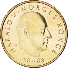NORWAY, 10 Kroner, 2008, Royal Norwegian Mint, KM #482, MS(63), Nickel-Brass,...