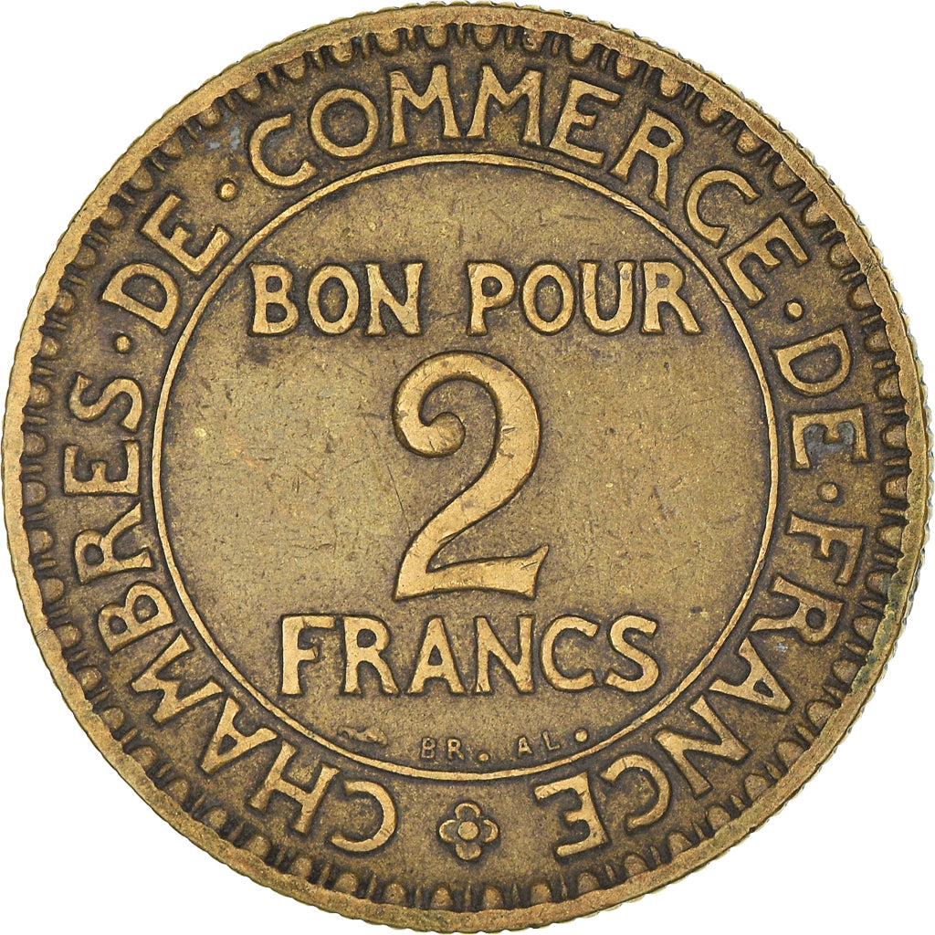 Coin, France, Chambre de commerce, 2 Francs, 1926, Paris, EF(40-45)
