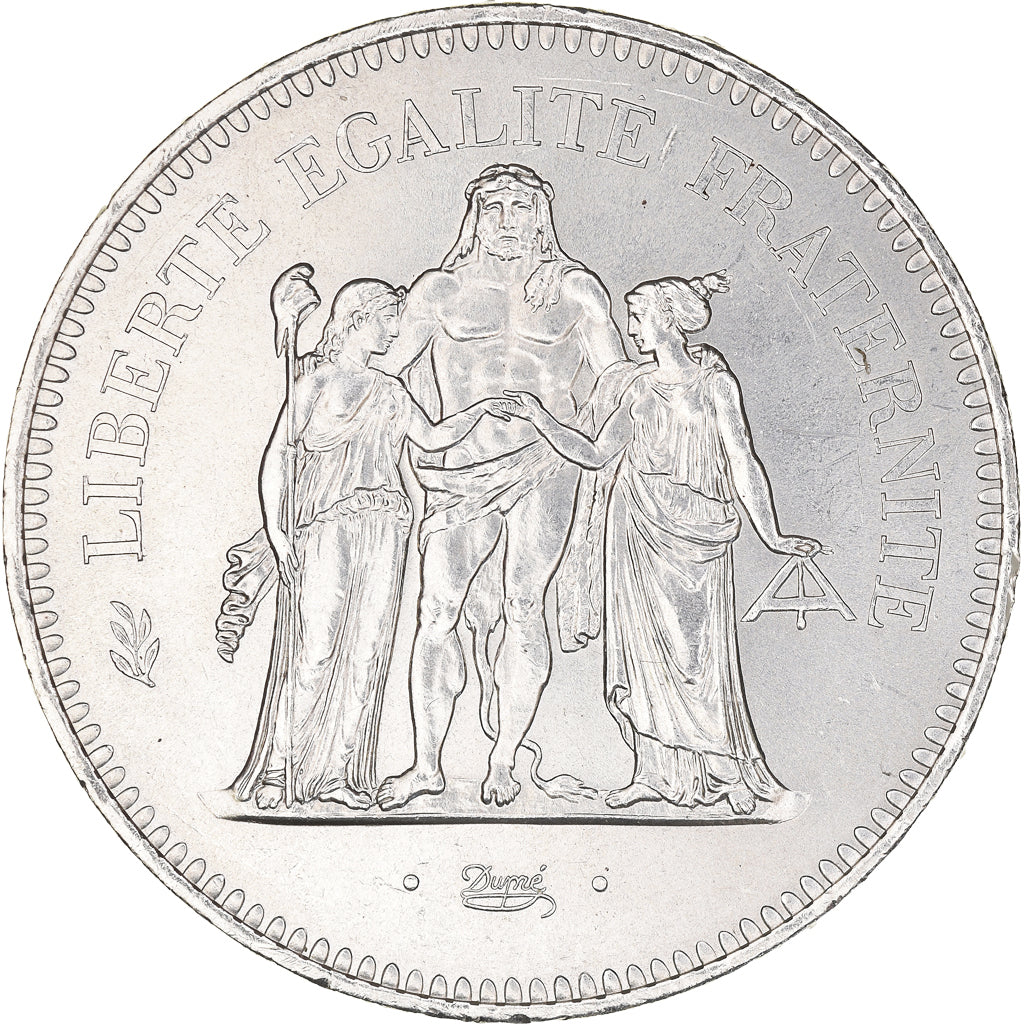 Coin, France, Hercule, 50 Francs, 1979, Paris, MS(60-62), Silver, KM:941.1