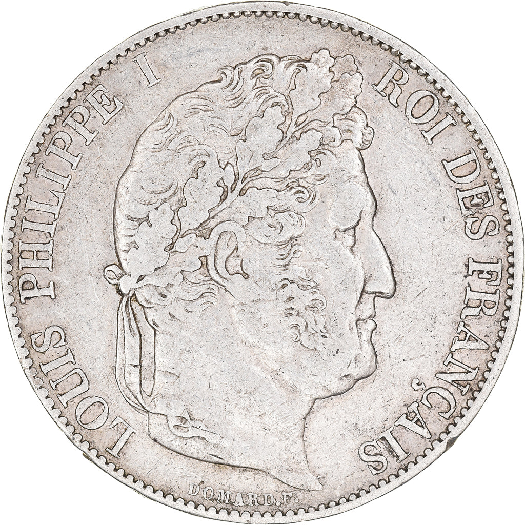 Coin, France, Louis-Philippe, 5 Francs, 1845, Lille, EF(40-45), Silver