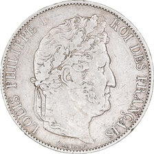 Coin, France, Louis-Philippe, 5 Francs, 1845, Lille, EF(40-45), Silver