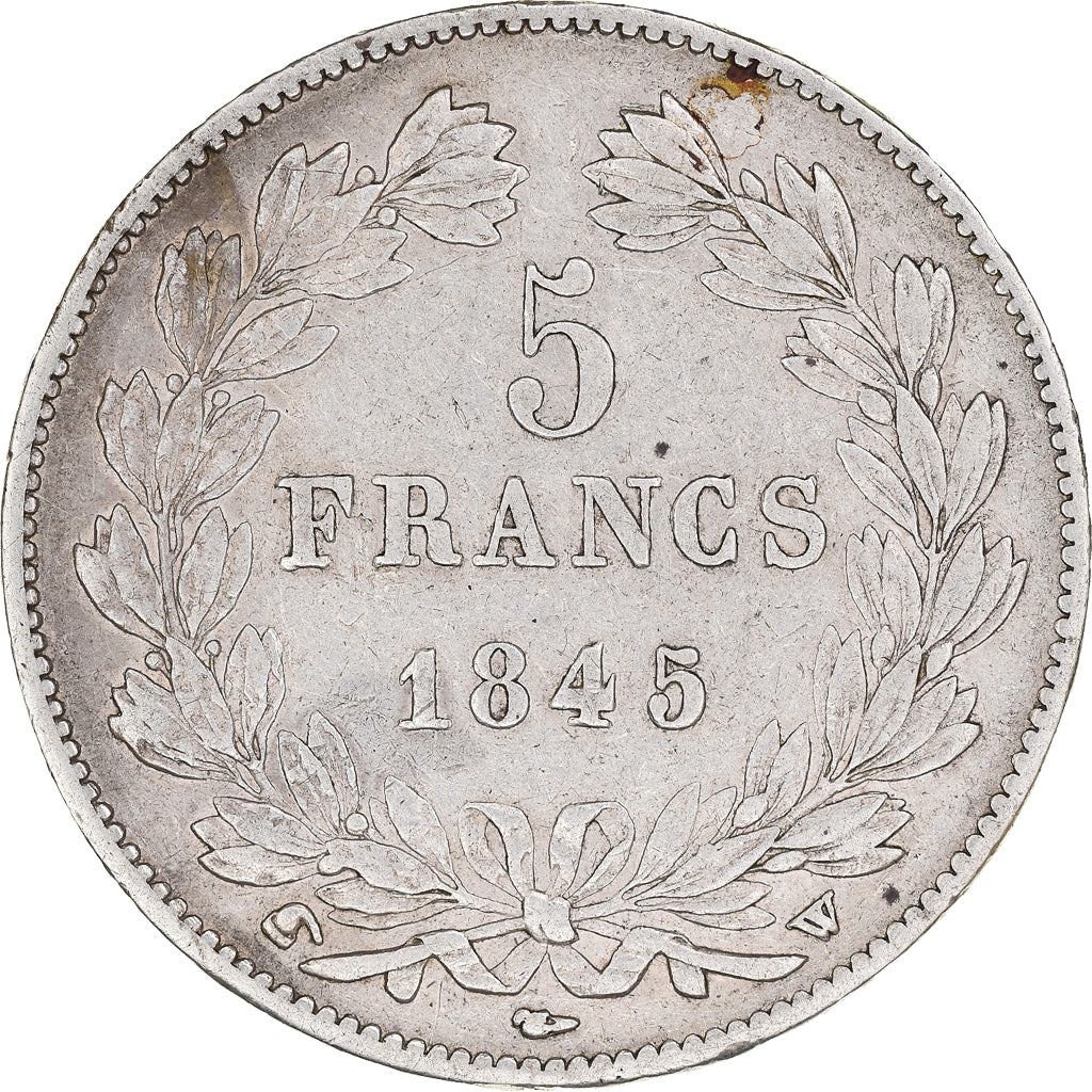Coin, France, Louis-Philippe, 5 Francs, 1845, Lille, EF(40-45), Silver