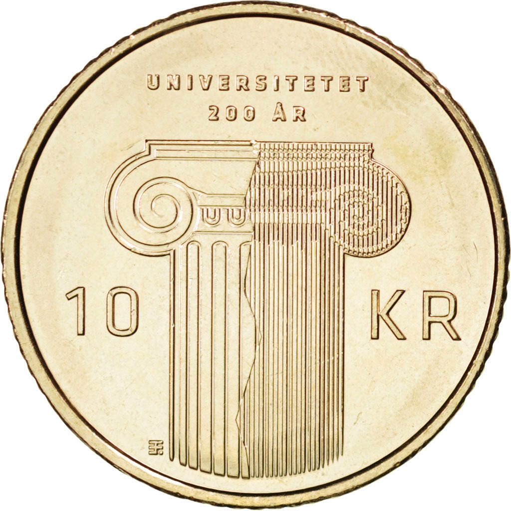 NORWAY, 10 Kroner, 2011, Royal Norwegian Mint, KM #484, MS(63), Nickel-Brass,...