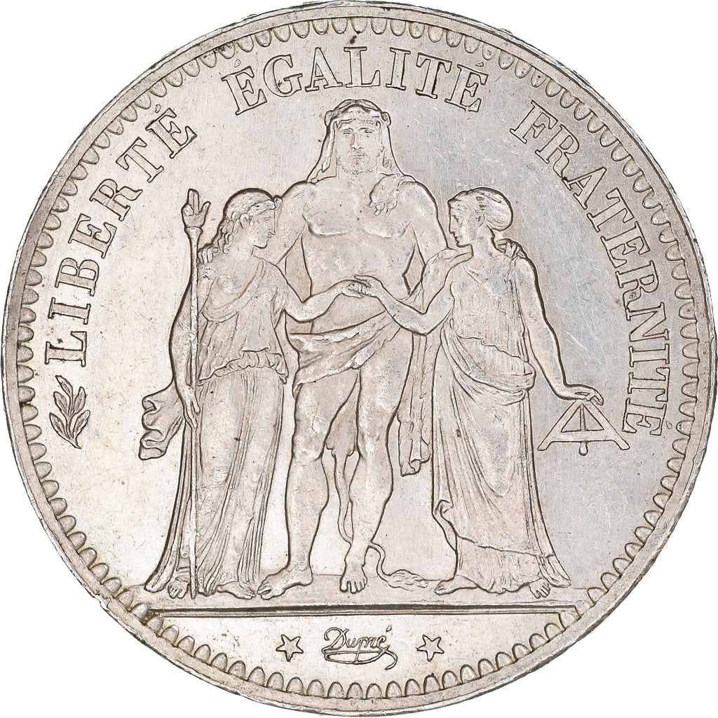 Coin, France, Hercule, 5 Francs, 1875, Paris, MS(60-62), Silver, KM:820.1