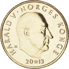 NORWAY, 10 Kroner, 2013, Royal Norwegian Mint, KM #488, MS(63), Nickel-brass,...