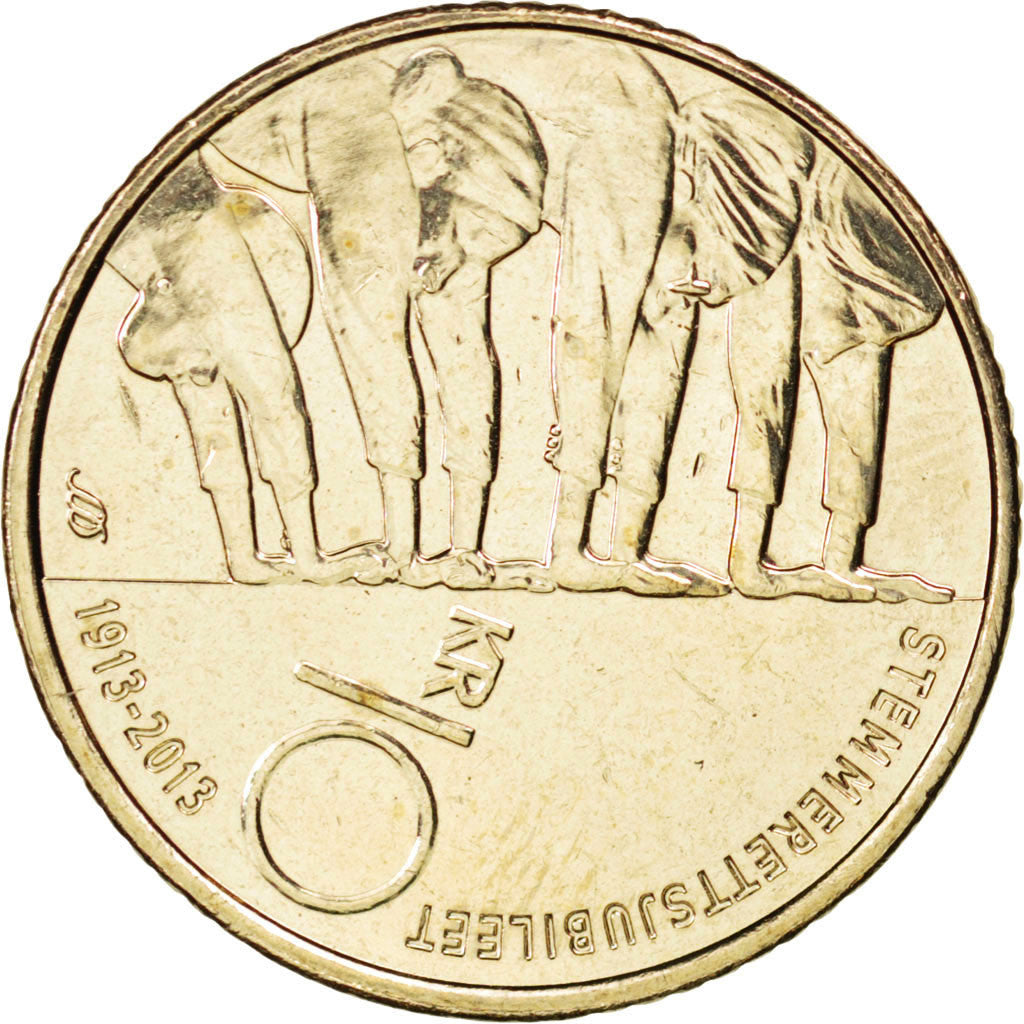 NORWAY, 10 Kroner, 2013, Royal Norwegian Mint, KM #488, MS(63), Nickel-brass,...