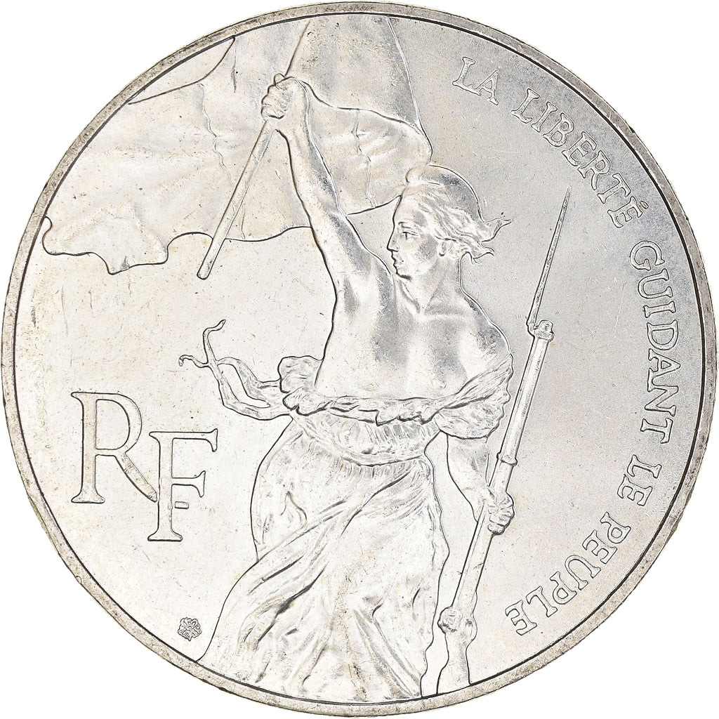 Münze, Frankreich, Liberté guidant le peuple, 100 Francs, 1993, VZ, Silber