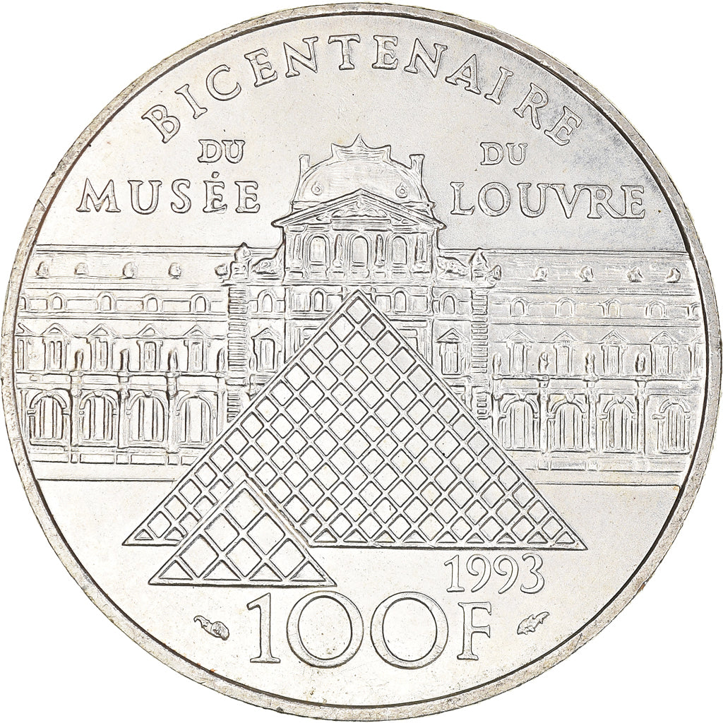 Münze, Frankreich, Liberté guidant le peuple, 100 Francs, 1993, VZ, Silber