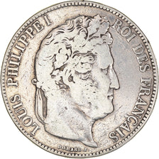 Monnaie, France, Louis-Philippe, 5 Francs, 1842, Rouen, TB, Argent, Gadoury:678
