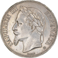 Coin, France, Napoleon III, 5 Francs, 1868, Strasbourg, EF(40-45), Silver