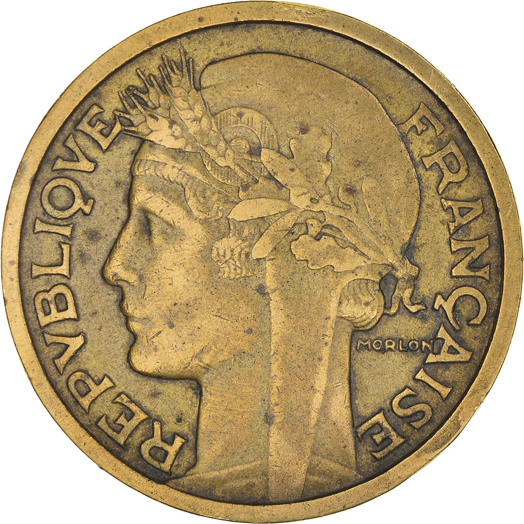 Coin, France, Morlon, 2 Francs, 1938, EF(40-45), Aluminum-Bronze, KM:886