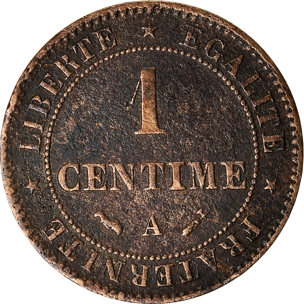 Coin, France, Cérès, Centime, 1896, Paris, VF(30-35), Bronze, KM:826.1