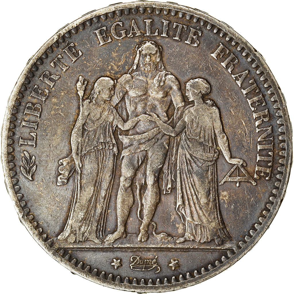 Monnaie, France, Hercule, 5 Francs, 1877, Paris, TTB+, Argent, Gadoury:745a