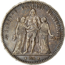Monnaie, France, Hercule, 5 Francs, 1877, Paris, TTB+, Argent, Gadoury:745a