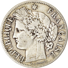 Coin, France, Cérès, 2 Francs, 1887, Paris, VF(20-25), Silver, KM:817.1