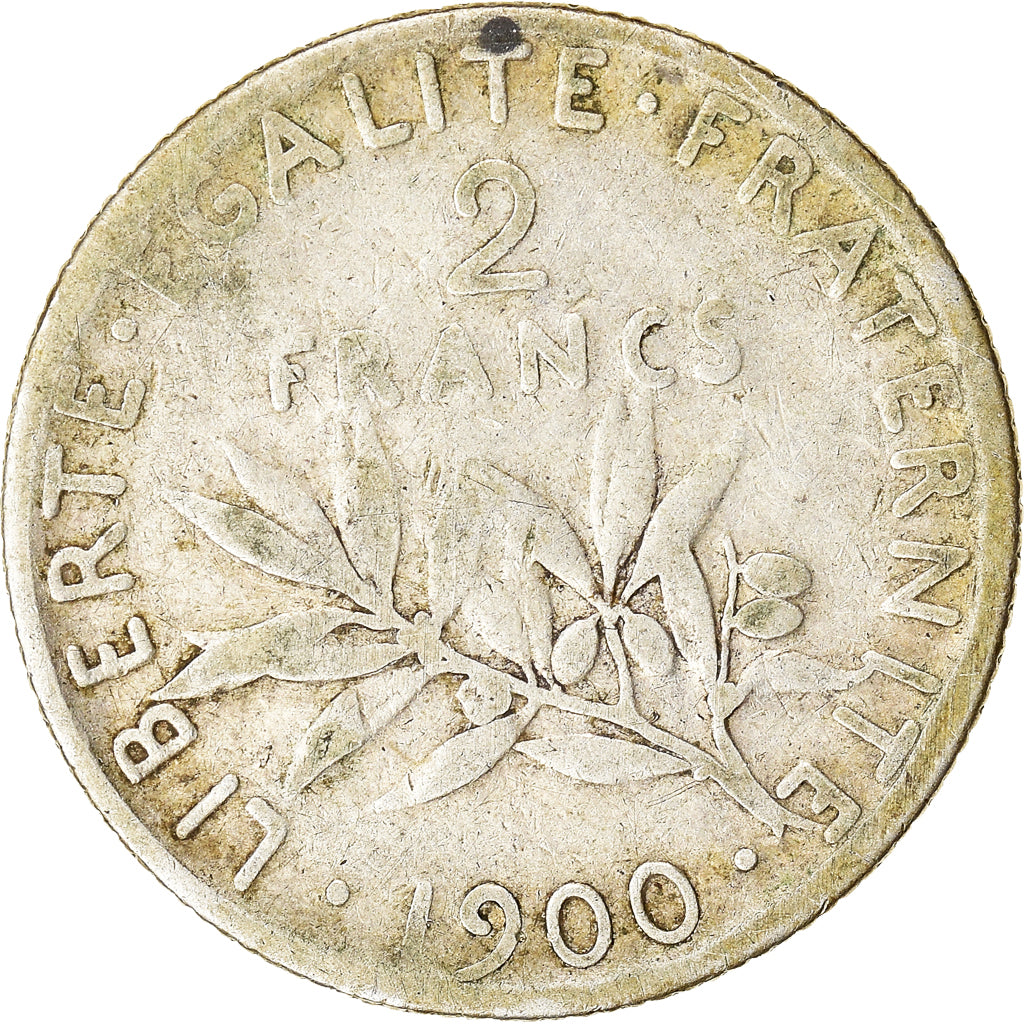 Monnaie, France, Semeuse, 2 Francs, 1900, Paris, B+, Argent, Gadoury:532