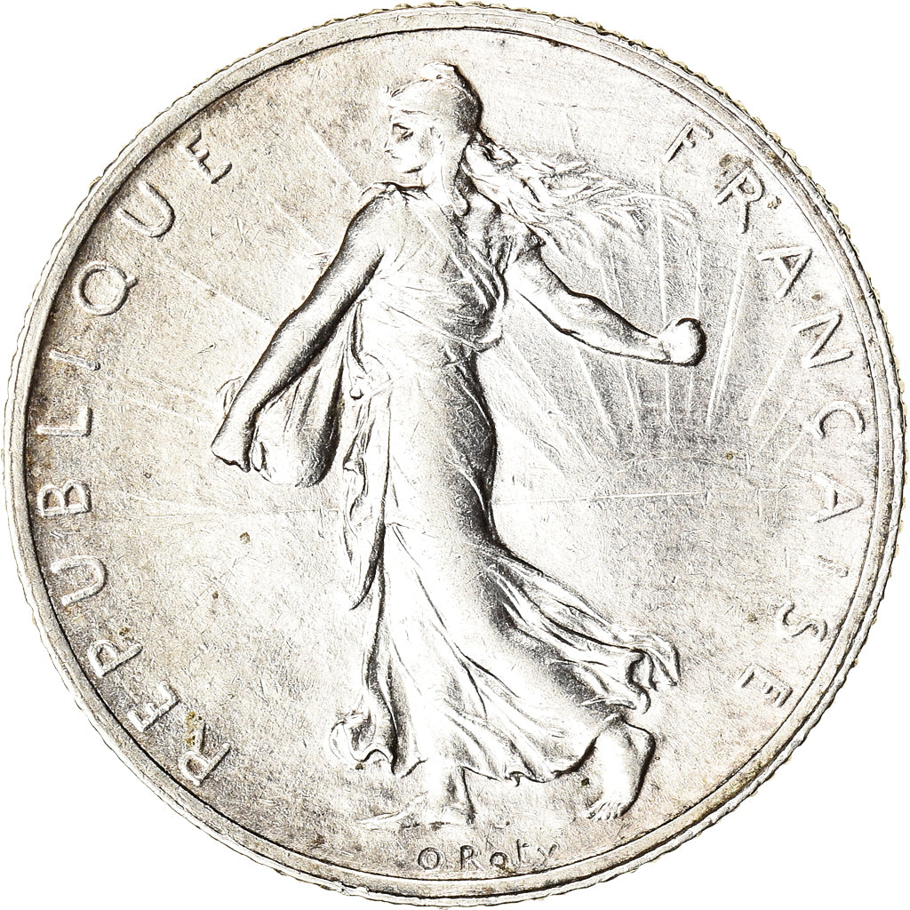 Coin, France, Semeuse, 2 Francs, 1915, Paris, AU(55-58), Silver, KM:845.1