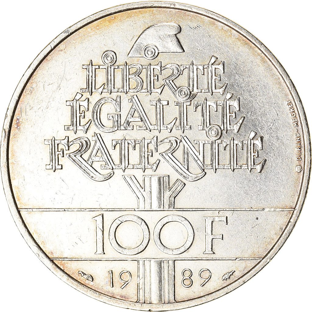 Monnaie, France, Droits de l'Homme, 100 Francs, 1989, TTB+, Argent, Gadoury:904