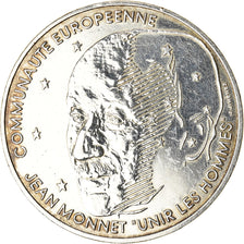 Monnaie, France, Jean Monnet, 100 Francs, 1992, SUP, Argent, Gadoury:907