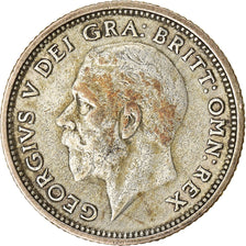 Coin, Great Britain, George V, 6 Pence, 1926, EF(40-45), Silver, KM:828