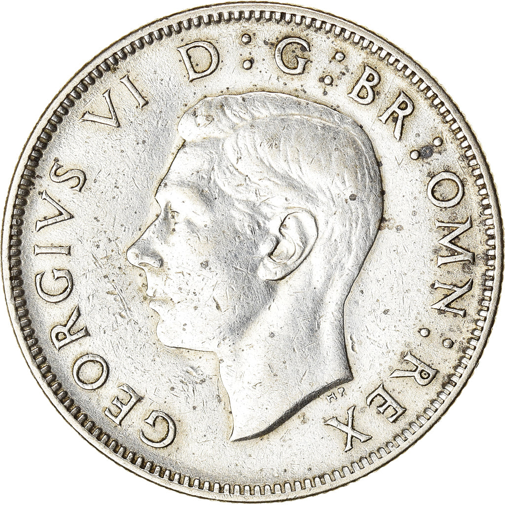Coin, Great Britain, George VI, Florin, Two Shillings, 1943, AU(50-53), Silver