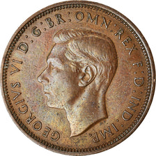 Monnaie, Grande-Bretagne, George VI, 1/2 Penny, 1947, TTB+, Bronze, KM:844