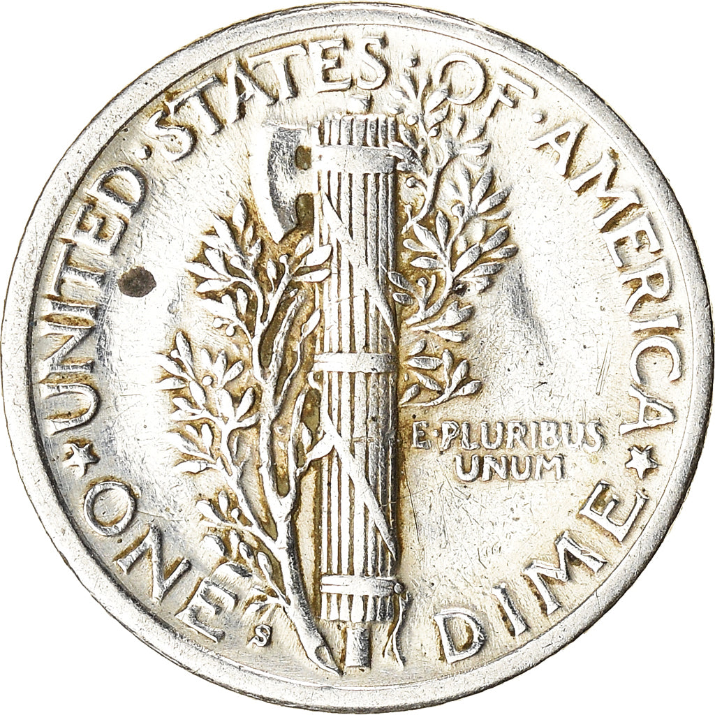 Coin, United States, Mercury Dime, 1941, Philadelphia, AU(50-53), Silver
