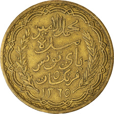 Coin, Tunisia, Muhammad al-Amin Bey, 5 Francs, AH 1365/1946, Paris, EF(40-45)