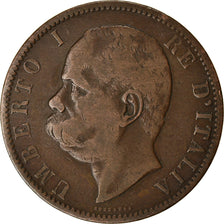 Moeda, Itália, Umberto I, 10 Centesimi, 1894, Rome, VF(20-25), Cobre, KM:27.2