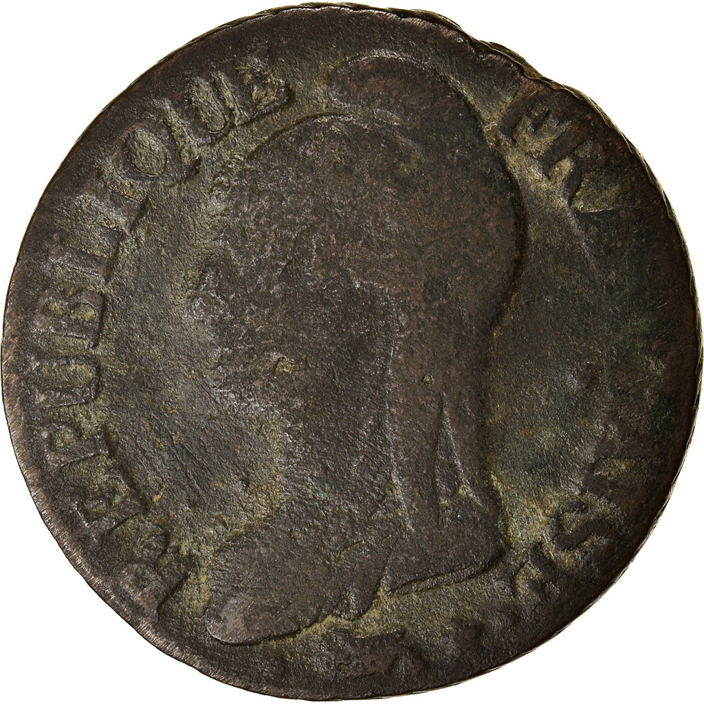 Coin, France, Dupré, 5 Centimes, AN 5, Paris, VF(20-25), Bronze, KM:640.1