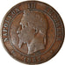 Münze, Frankreich, Napoleon III, 10 Centimes, 1863, Paris, S, Bronze, KM:798.1