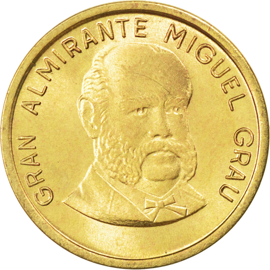 Munten, Peru, 10 Centimos, 1985, UNC-, Tin, KM:293