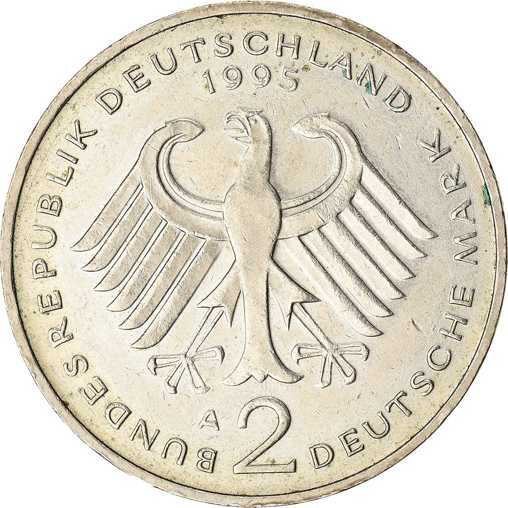 Monnaie, République fédérale allemande, 2 Mark, 1995, Berlin, TTB+