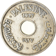 Moneta, Palestina, 10 Mils, 1927, BB, Rame-nichel, KM:4