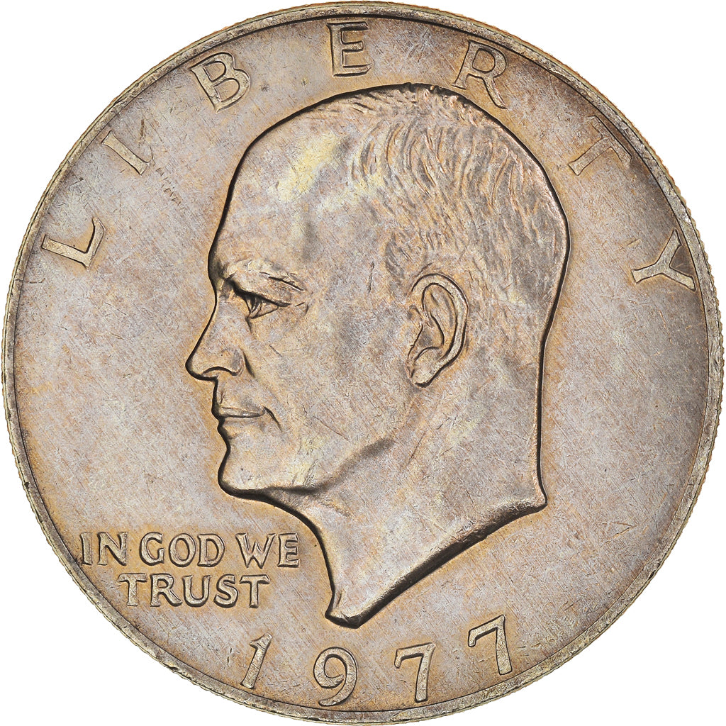 Coin, United States, Eisenhower Dollar, 1977, Philadelphia, AU(55-58)
