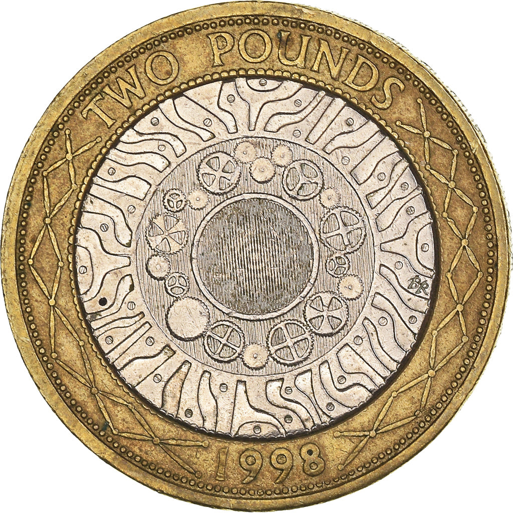 Münze, Großbritannien, Elizabeth II, 2 Pounds, 1998, SS+, Bi-Metallic, KM:994
