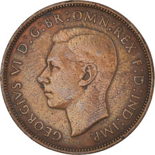 Coin, Great Britain, George VI, Penny, 1945, AU(50-53), Bronze, KM:845