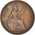 Coin, Great Britain, George VI, Penny, 1945, AU(50-53), Bronze, KM:845