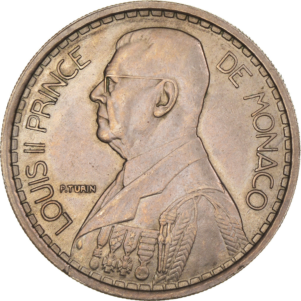 Münze, Monaco, Louis II, 20 Francs, Vingt, 1947, SS+, Kupfer-Nickel, KM:124