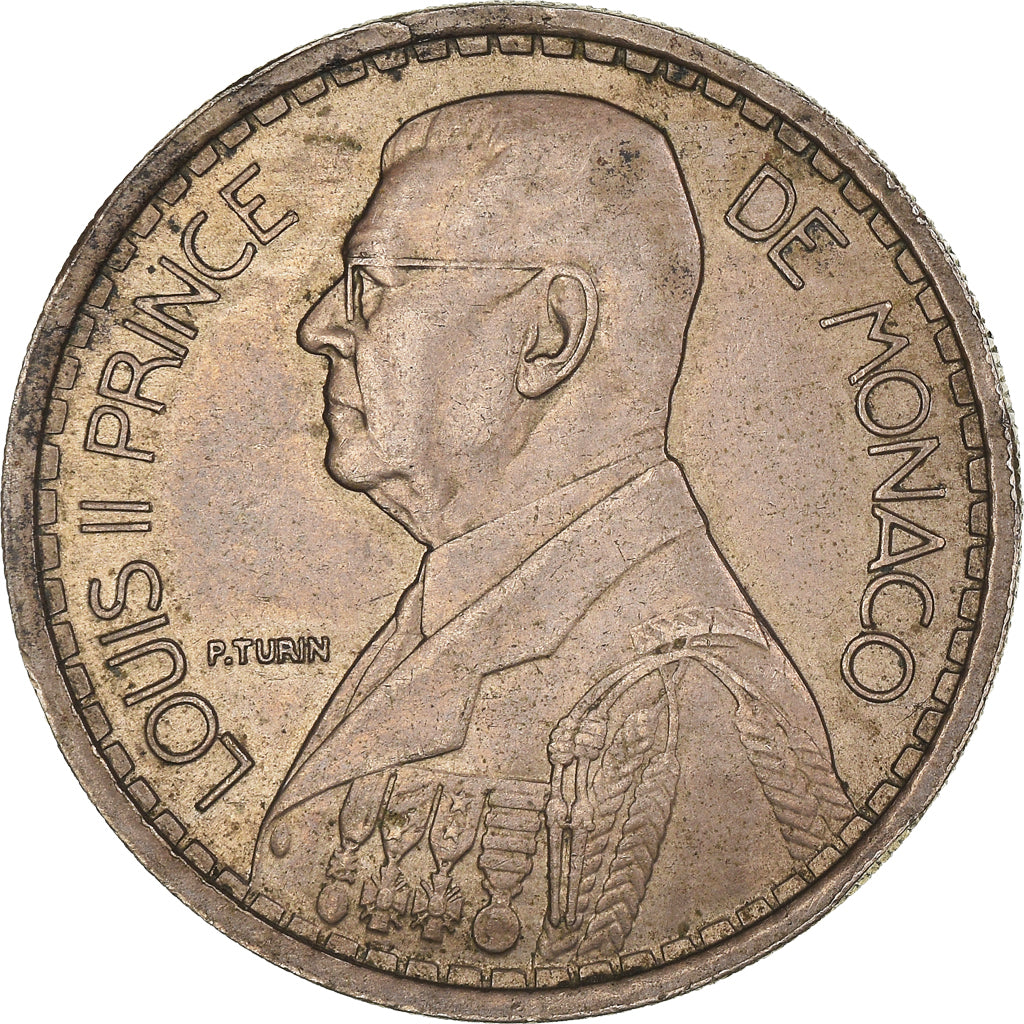 Moneda, Mónaco, Louis II, 20 Francs, Vingt, 1947, MBC+, Cobre - níquel, KM:124