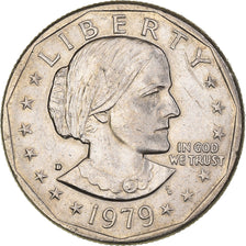 Coin, United States, Susan B. Anthony Dollar, Dollar, 1979, U.S. Mint, Denver