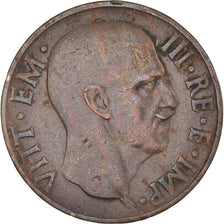 Coin, Italy, Vittorio Emanuele III, 5 Centesimi, 1938, Rome, AU(50-53), Bronze