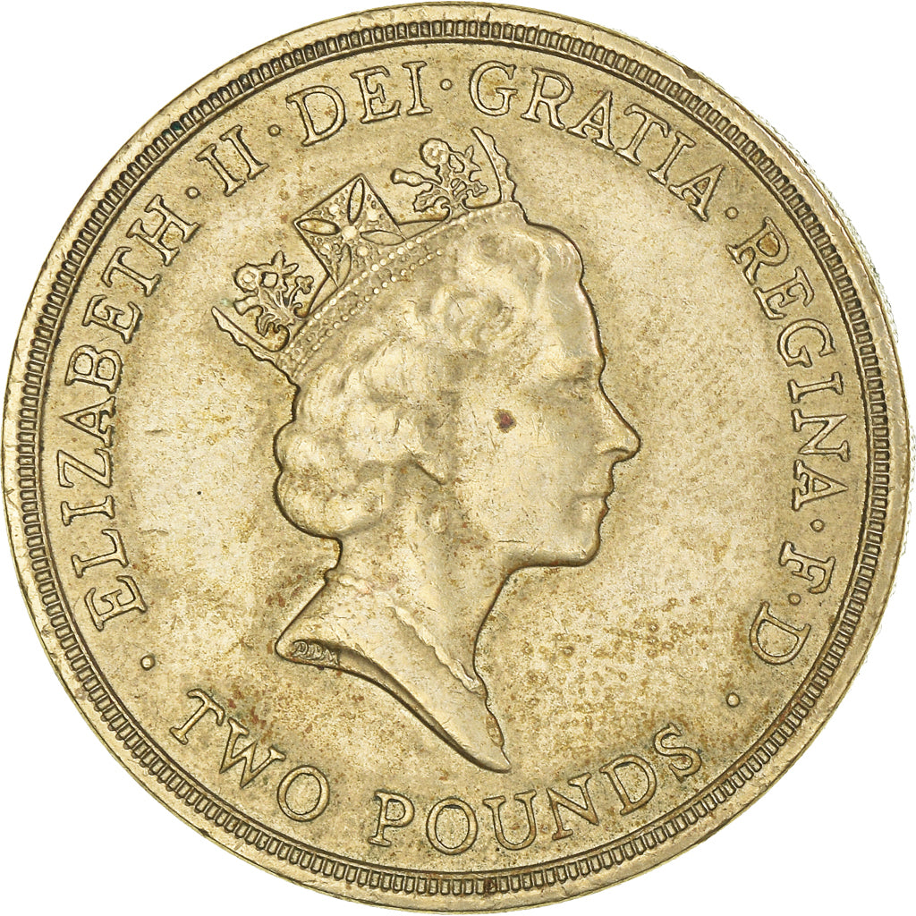 Coin, Great Britain, Elizabeth II, 2 Pounds, 1986, EF(40-45), Nickel-brass