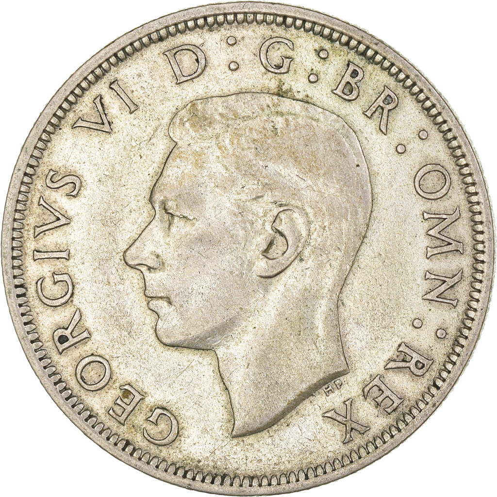 Coin, Great Britain, George VI, 1/2 Crown, 1938, AU(50-53), Silver, KM:856