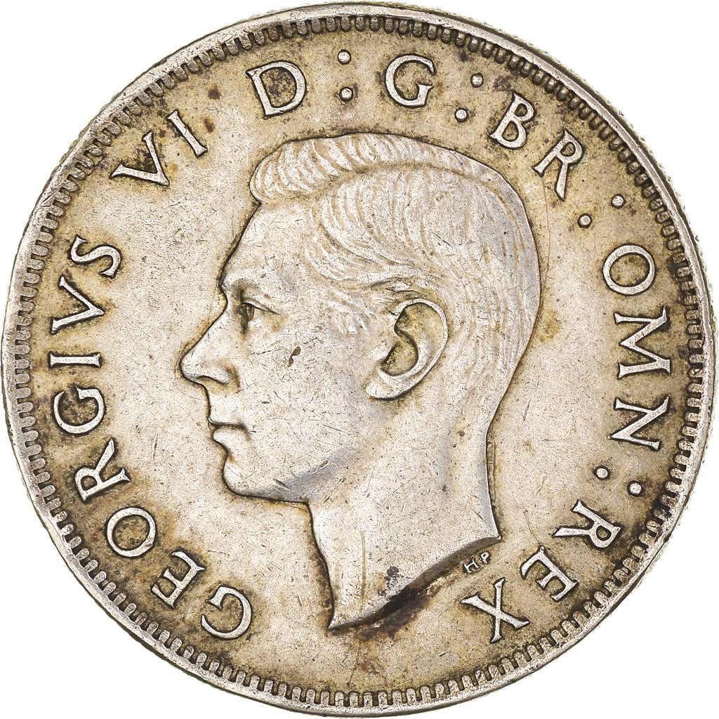 Coin, Great Britain, George VI, Florin, Two Shillings, 1945, EF(40-45), Silver