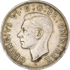 Coin, Great Britain, George VI, Florin, Two Shillings, 1945, EF(40-45), Silver