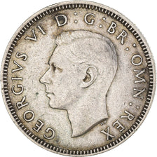 Coin, Great Britain, George VI, Shilling, 1942, EF(40-45), Silver, KM:854