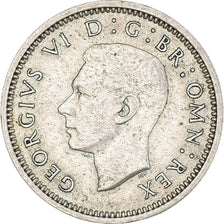 Coin, Great Britain, George VI, 3 Pence, 1938, AU(50-53), Silver, KM:848